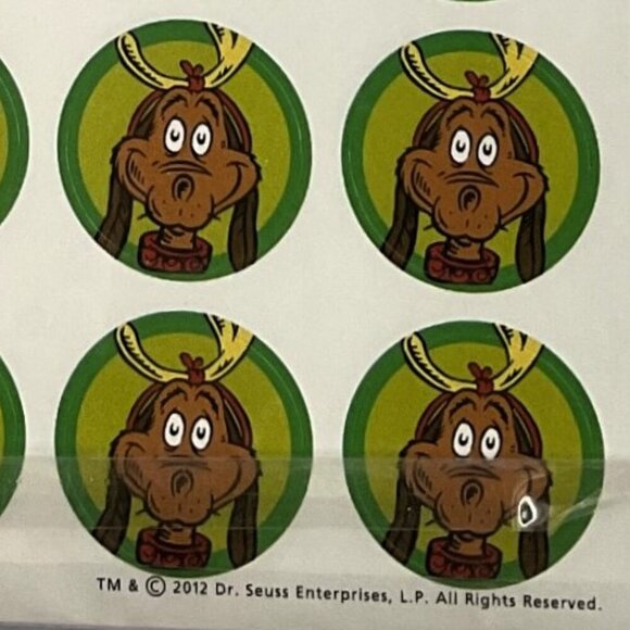 DR SEUSS "MERRY GRINCHMASS" "HAPPY WHO YEAR" SUNRISE GREETING STATIONERY SET - Picture 8 of 8